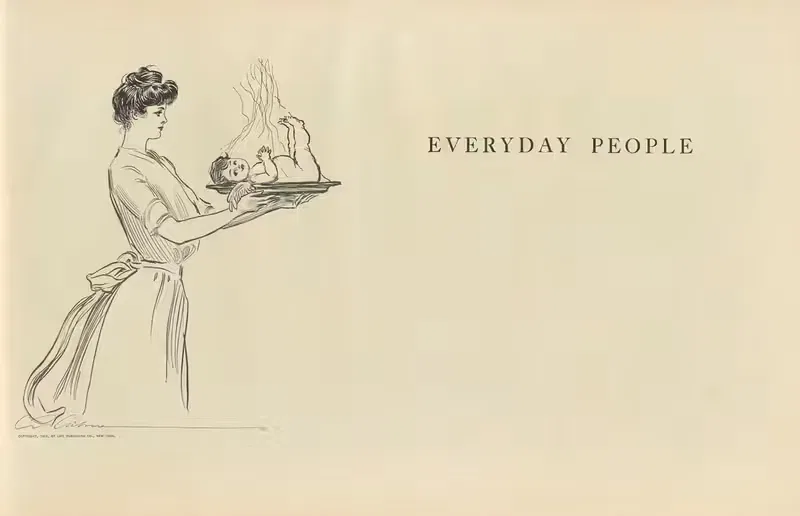 Everyday people by Charles Dana Gibson, 1900-1905 — digital art print download
