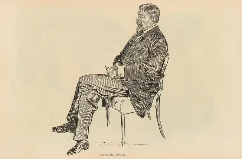 George du Maurier by Charles Dana Gibson, 1893-1900 — digital art print download