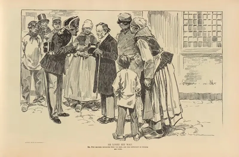 Он теряет дорогу by Чарльз Дана Гибсон, 1893-1900 — digital art print download