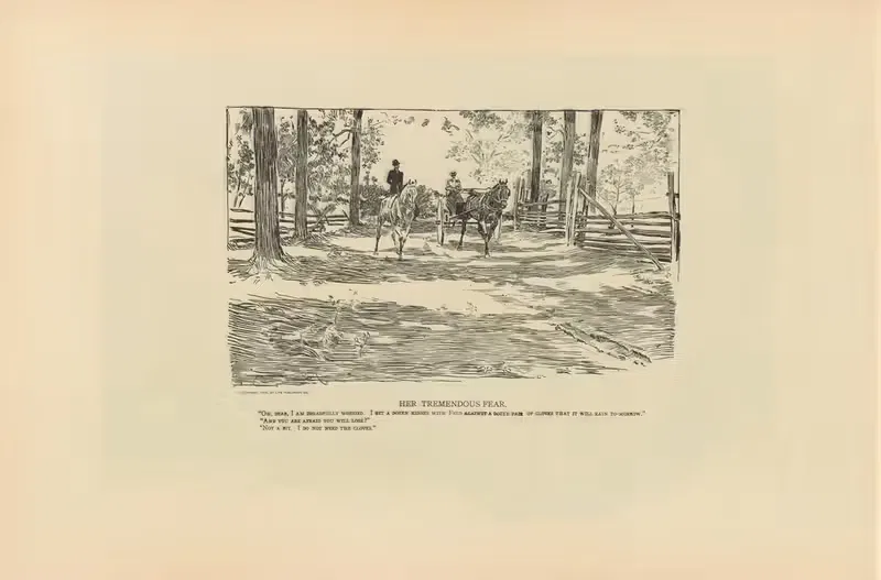 Ее ужасный страх by Чарльз Дана Гибсон, 1893-1900 — digital art print download