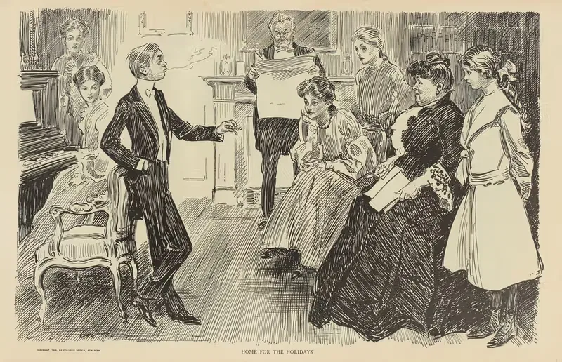 Дом для праздников by Чарльз Дана Гибсон, 1900-1905 — digital art print download