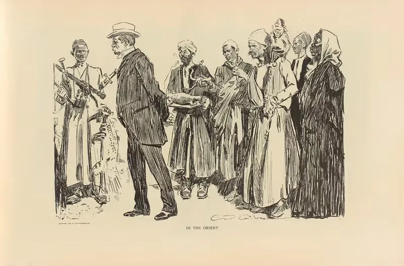 На Востоке by Чарльз Дана Гибсон, 1893-1900 — digital art print download