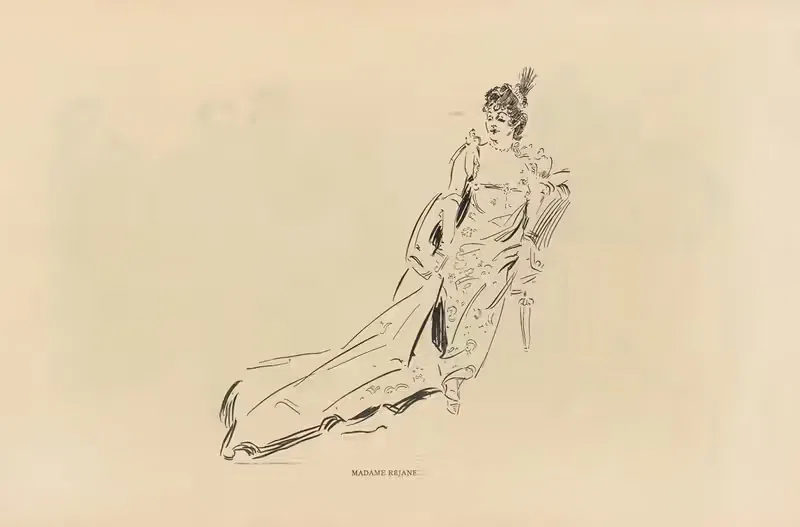 Мадам Режан by Чарльз Дана Гибсон, 1893-1900 — digital art print download