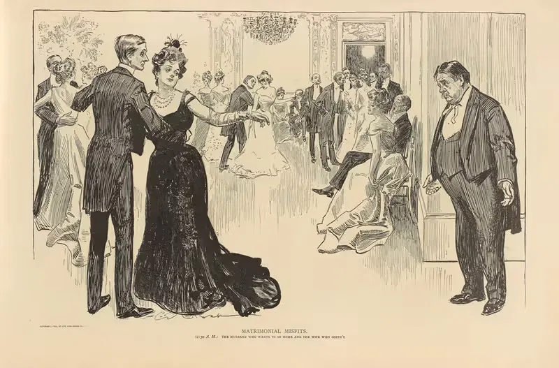 Невесты для брака by Чарльз Дана Гибсон, 1893-1900 — digital art print download