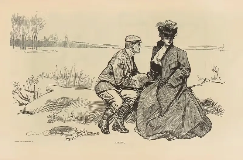 Плавление by Чарльз Дана Гибсон, 1893-1900 — digital art print download