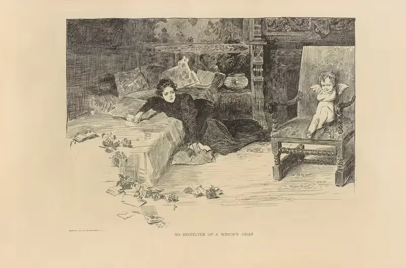 No respecter of a widow’s grief — Charles Dana Gibson