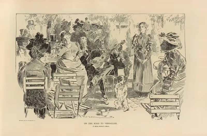 На пути в Версаль by Чарльз Дана Гибсон, 1893-1900 — digital art print download