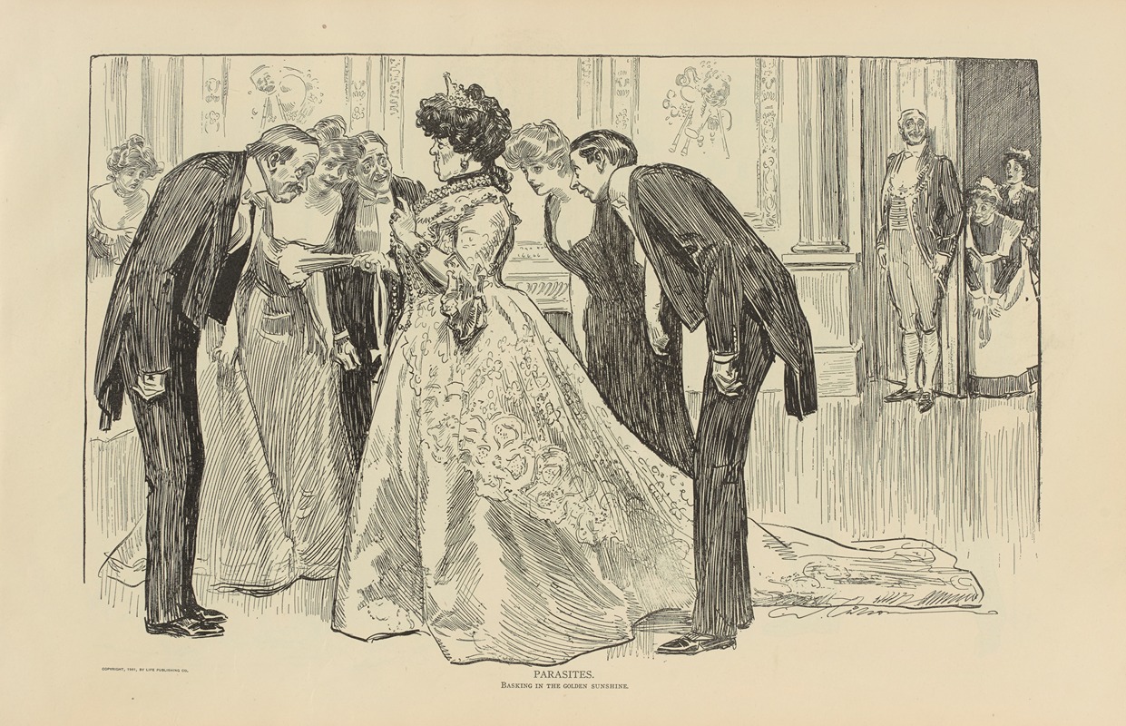 Паразиты by Чарльз Дана Гибсон, 1900-1905 — digital art print download
