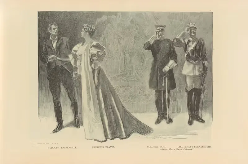 Рудольф Рассендиль. Принцесса Флавия by Чарльз Дана Гибсон, 1893-1900 — digital art print download