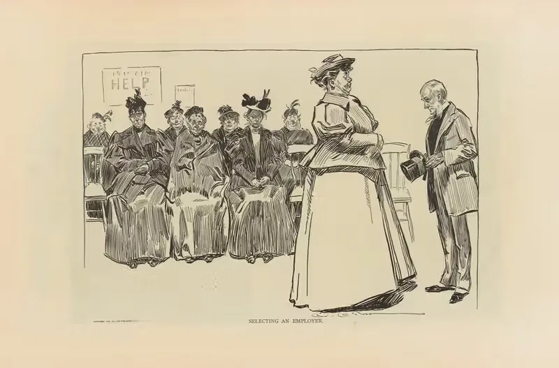 Выбор работодателя by Чарльз Дана Гибсон, 1893-1900 — digital art print download