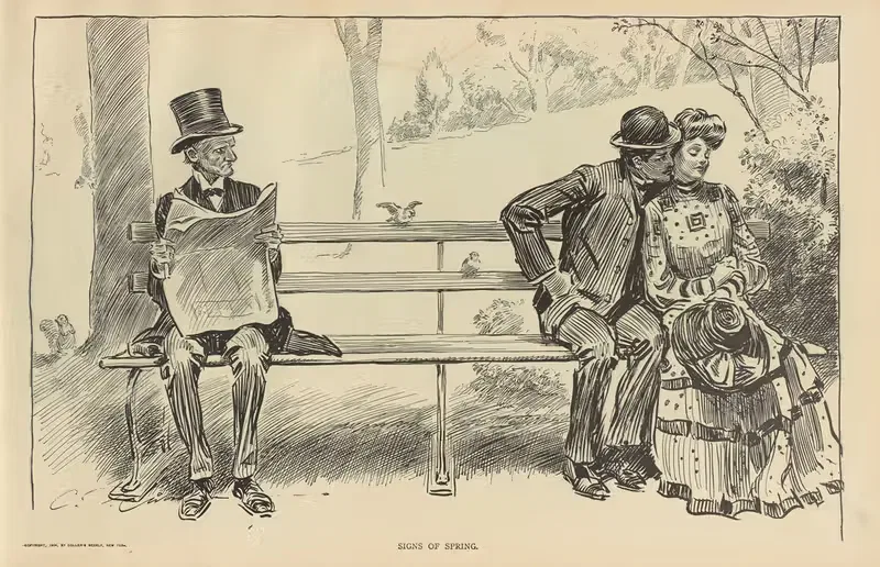 Признаки весны by Чарльз Дана Гибсон, 1900-1905 — digital art print download