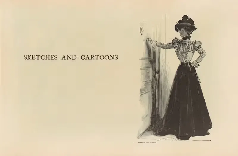 Эскизы и карикатуры by Чарльз Дана Гибсон, 1893-1900 — digital art print download