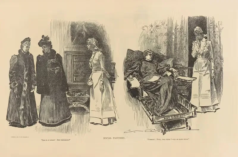 Социальные развлечения by Чарльз Дана Гибсон, 1893-1900 — digital art print download