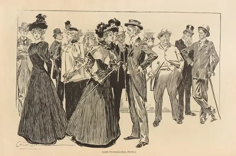 Некоторые профессионалы by Чарльз Дана Гибсон, 1893-1900 — digital art print download