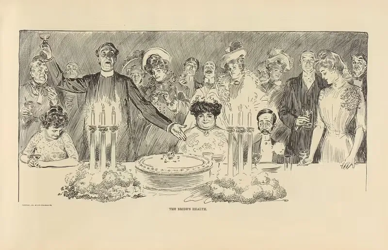 Здоровье невесты by Чарльз Дана Гибсон, 1900-1905 — digital art print download