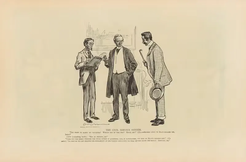 Система гражданской службы by Чарльз Дана Гибсон, 1893-1900 — digital art print download