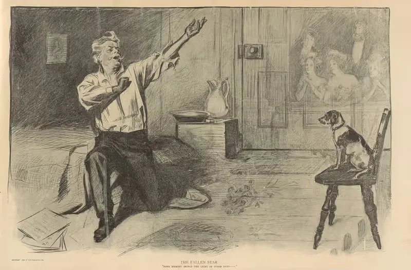 Падающая звезда by Чарльз Дана Гибсон, 1893-1900 — digital art print download