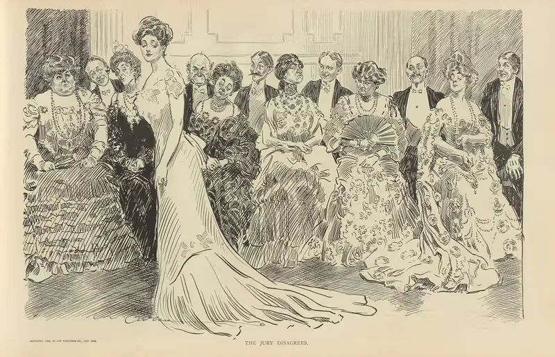 Жюри не согласны by Чарльз Дана Гибсон, 1900-1905 — digital art print download