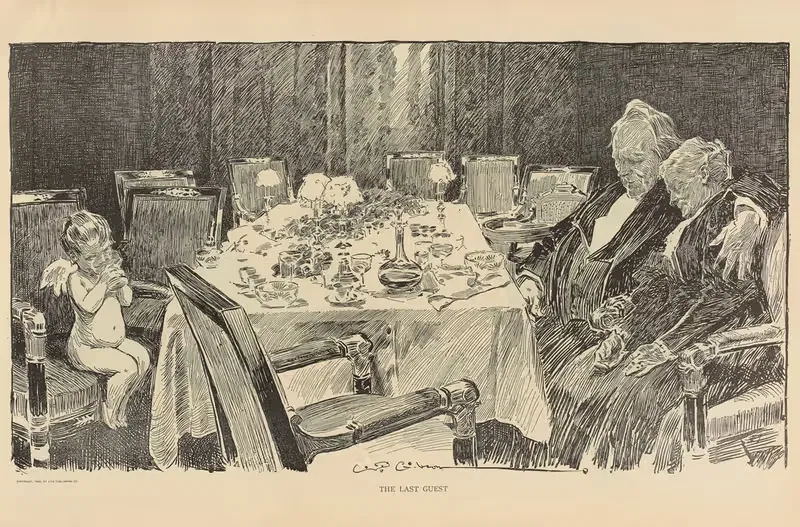 Последний гость by Чарльз Дана Гибсон, 1893-1900 — digital art print download
