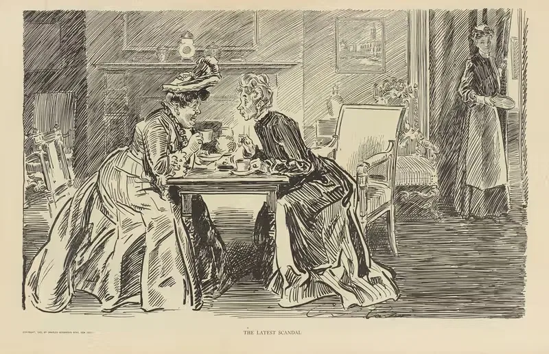 Последний скандал by Чарльз Дана Гибсон, 1900-1905 — digital art print download