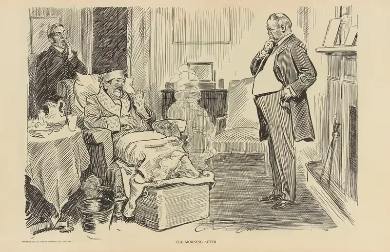 Утро после by Чарльз Дана Гибсон, 1900-1905 — digital art print download