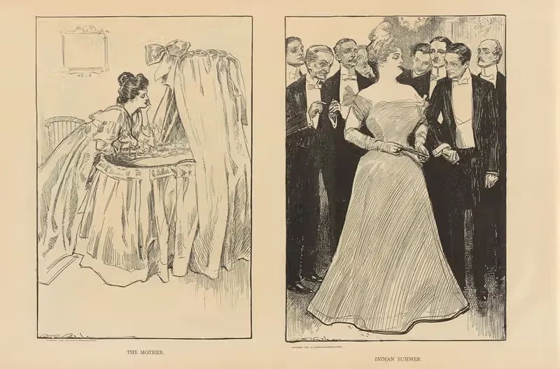 Мать. Индийское лето by Чарльз Дана Гибсон, 1893-1900 — digital art print download