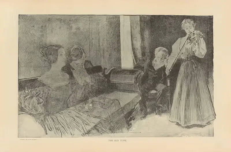 Старая мелодия by Чарльз Дана Гибсон, 1893-1900 — digital art print download