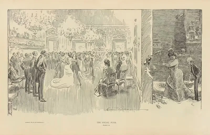 Социальное давление by Чарльз Дана Гибсон, 1900-1905 — digital art print download