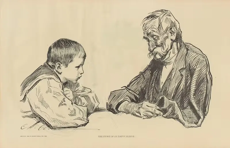 The story of an empty sleeve — Charles Dana Gibson