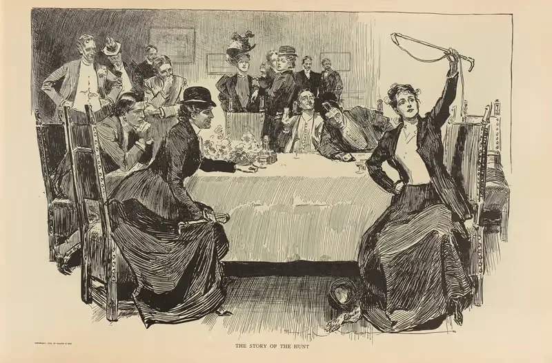 The story of the hunt — Charles Dana Gibson
