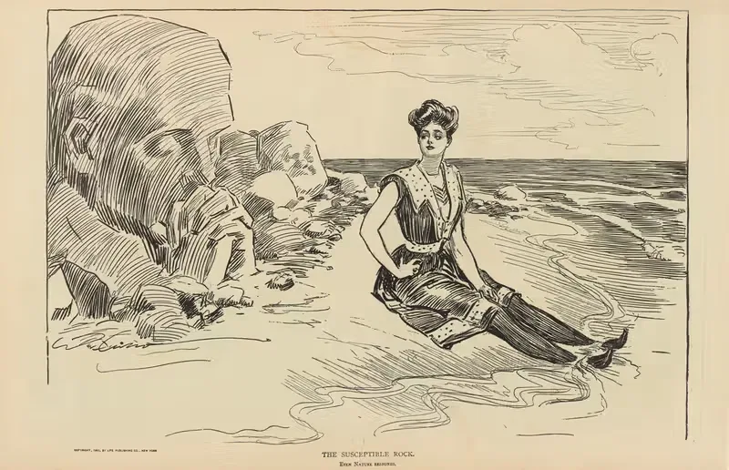 Уязвимая скала by Чарльз Дана Гибсон, 1900-1905 — digital art print download