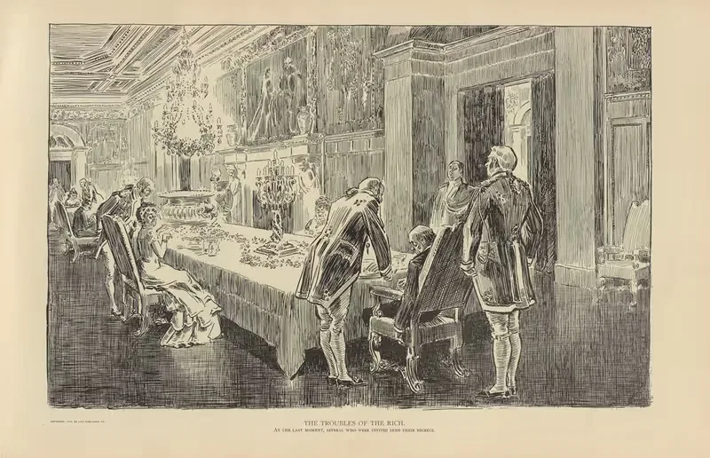The troubles of the rich — Charles Dana Gibson
