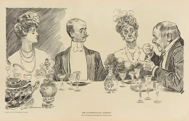 Непризнательная публика by Чарльз Дана Гибсон, 1900-1905 — digital art print download