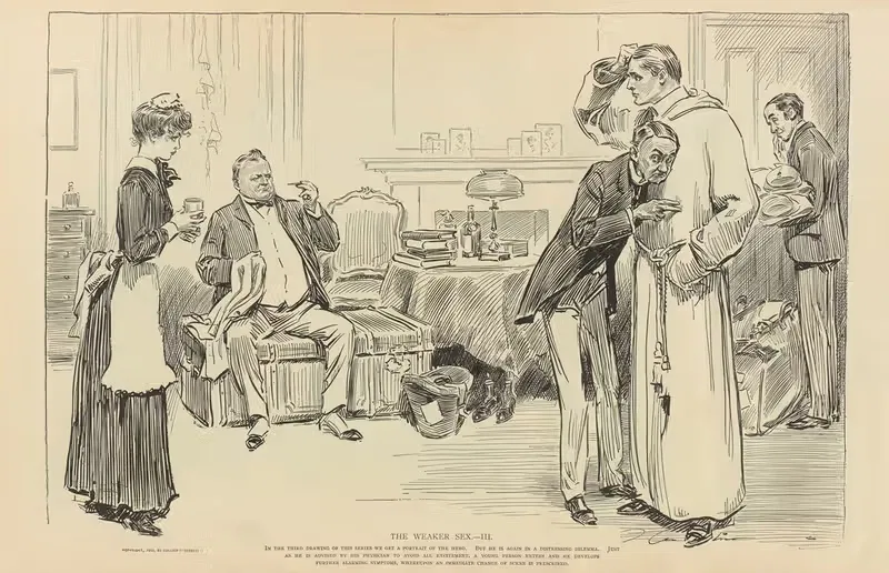 The weaker sex.—III — Charles Dana Gibson