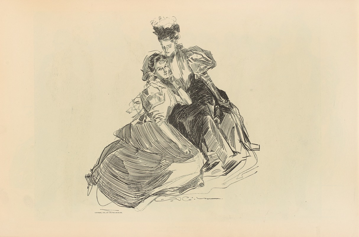 Без названия by Чарльз Дана Гибсон, 1893-1900 — digital art print download