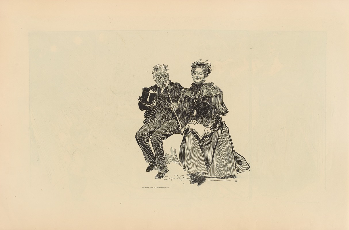 Без названия by Чарльз Дана Гибсон, 1893-1900 — digital art print download