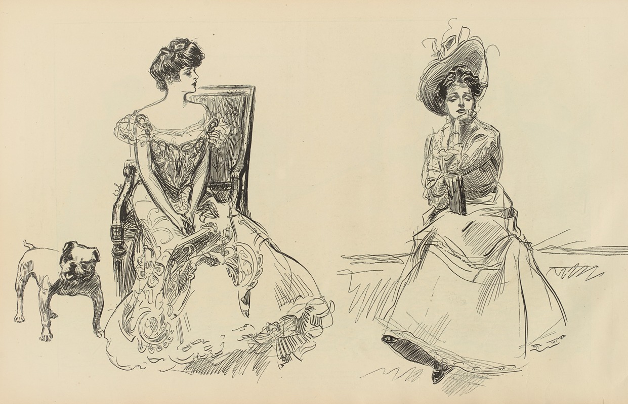 Без названия by Чарльз Дана Гибсон, 1900-1905 — digital art print download