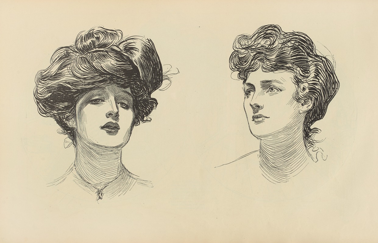 Без названия by Чарльз Дана Гибсон, 1900-1905 — digital art print download