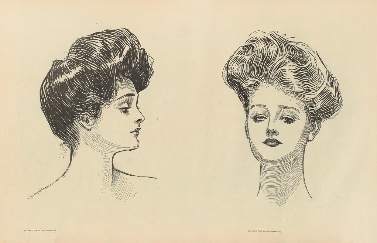 Без названия by Чарльз Дана Гибсон, 1900-1905 — digital art print download