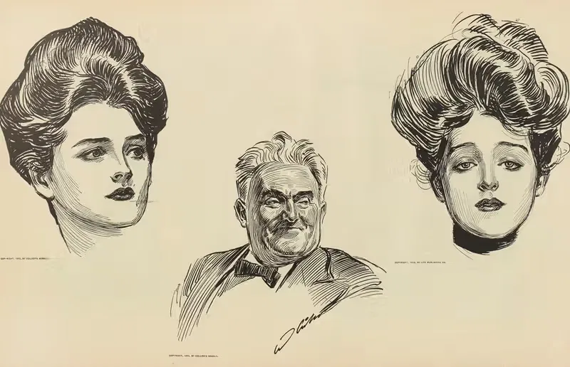 Без названия by Чарльз Дана Гибсон, 1900-1905 — digital art print download