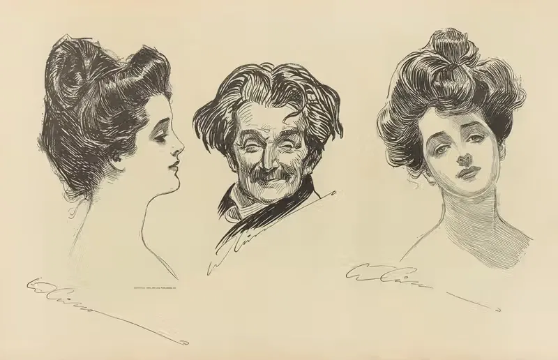Без названия by Чарльз Дана Гибсон, 1900-1905 — digital art print download