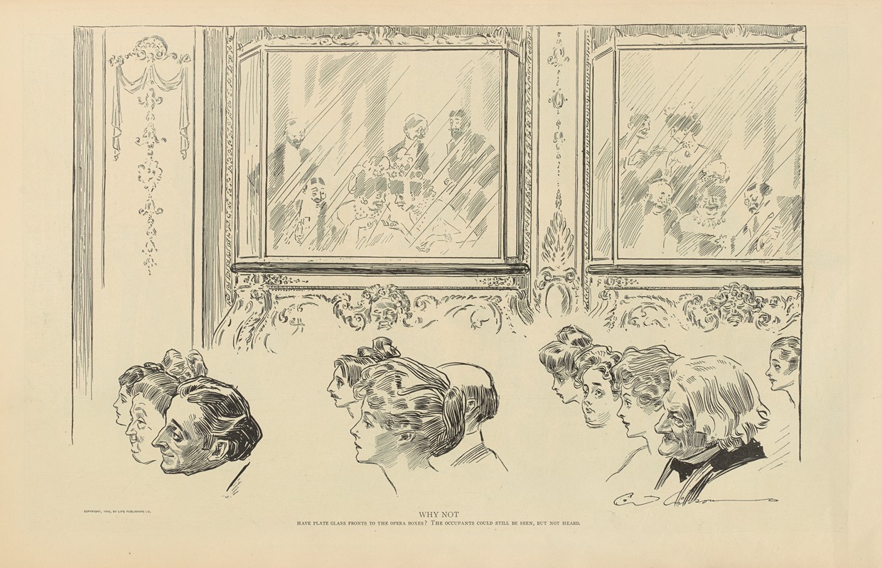 Почему бы и нет by Чарльз Дана Гибсон, 1900-1905 — digital art print download
