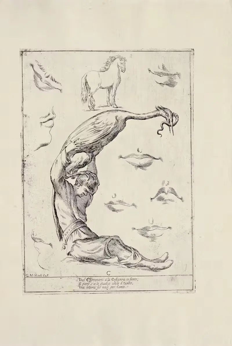 Alfabeto in sogno Pl.04 — Giuseppe Maria Mitelli