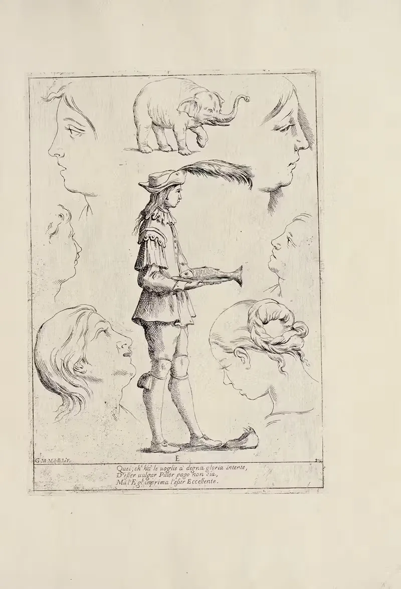 Alfabeto in sogno Pl.06 — Giuseppe Maria Mitelli
