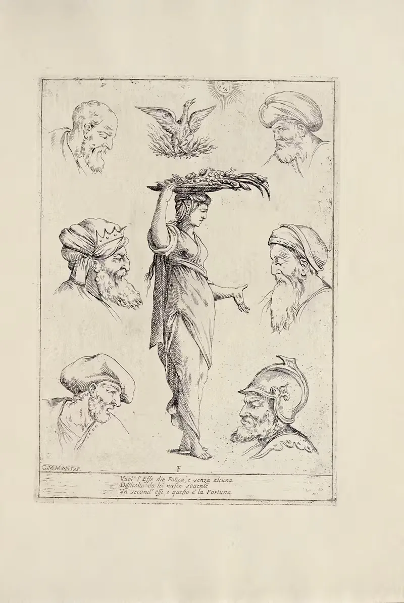 Alfabeto in sogno Pl.07 — Giuseppe Maria Mitelli