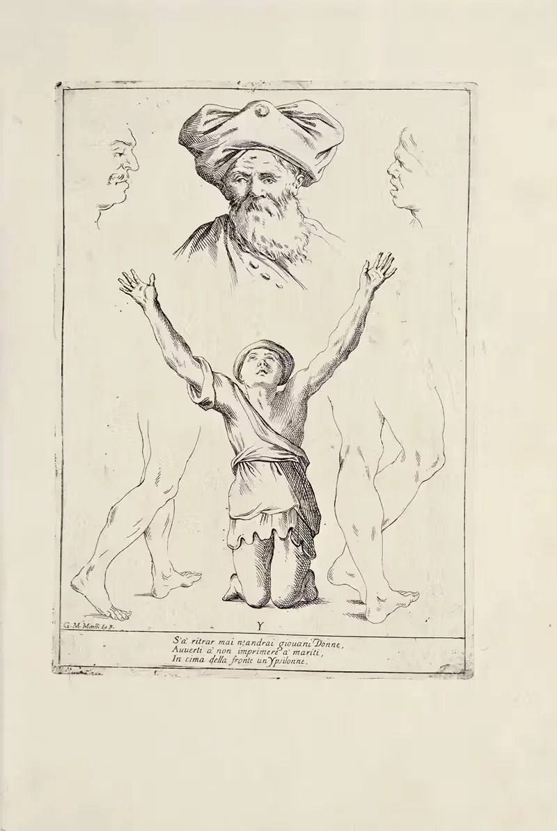 Alfabeto in sogno Pl.23 — Giuseppe Maria Mitelli
