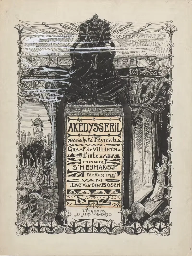 Ontwerp voor het titelblad van Akëdysseril — Jacob Pieter van den Bosch
