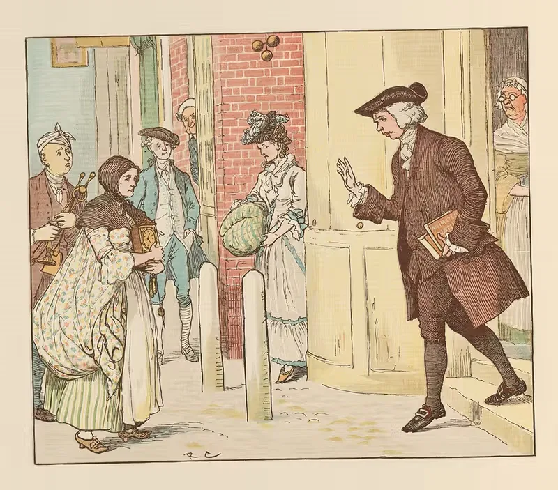 Mrs Mary Blaize Pl.2 by Randolph Caldecott, 1887 — digital art print download