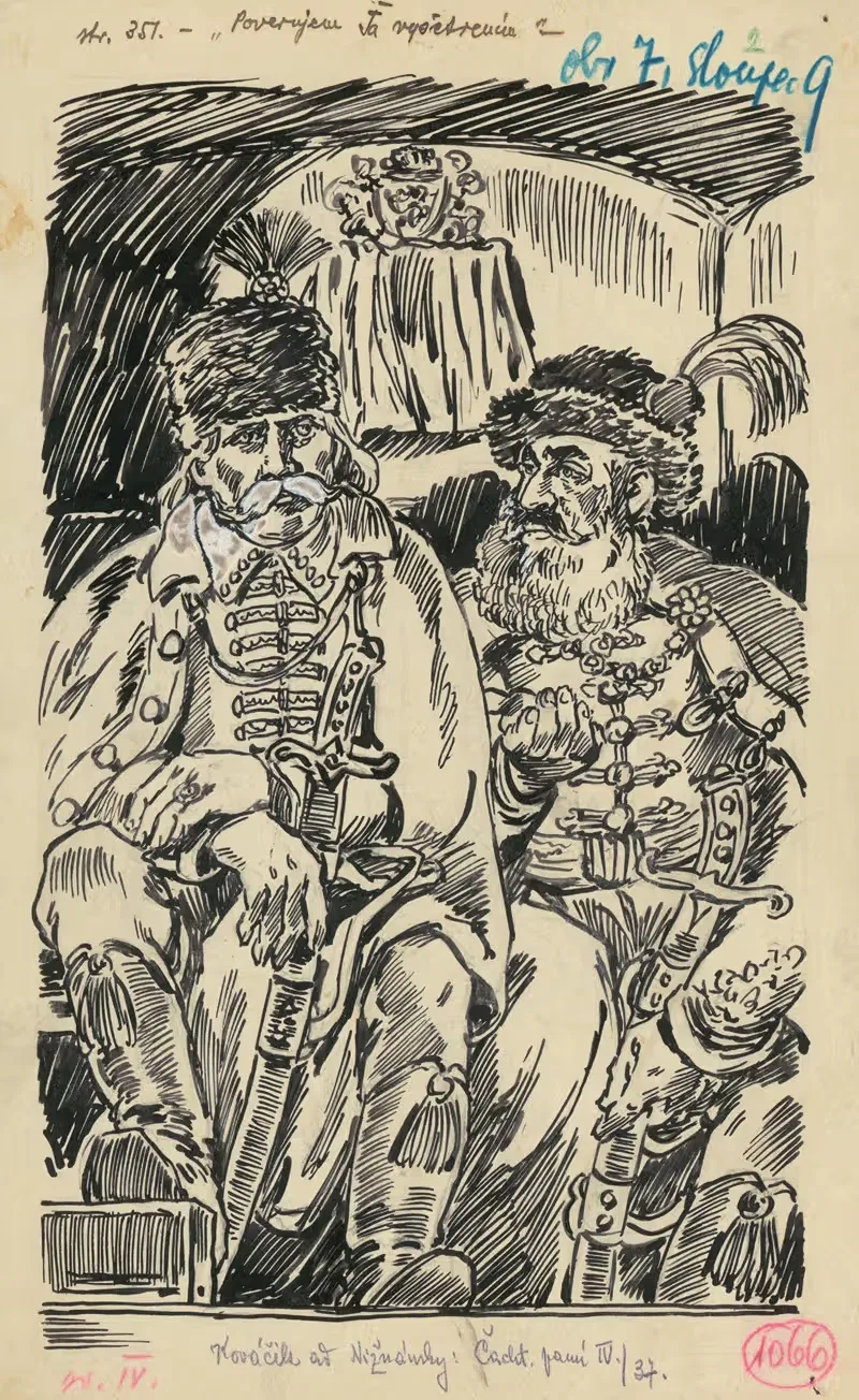 2.- Два земянина by Андрей Ковачик, 1936 — digital art print download