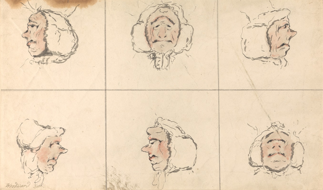 Faces by George Moutard Woodward — digital art print download